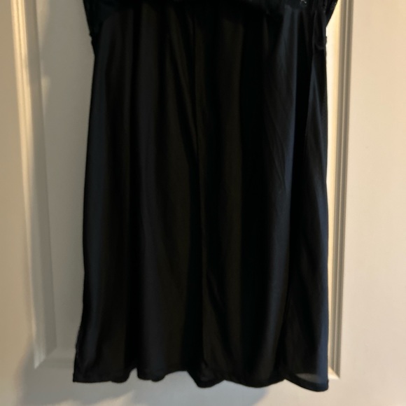 Old Navy long sleeve BOHO empire black print dress XL - Picture 8 of 15